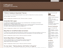 Tablet Screenshot of coffeeghost.net